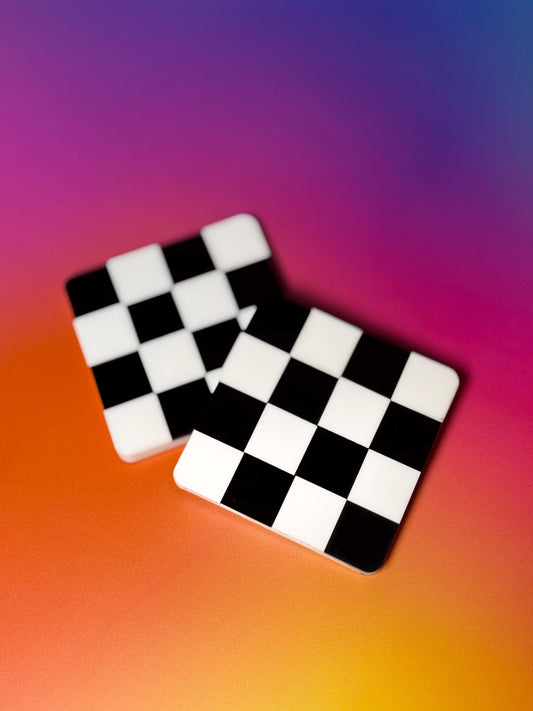 Checkerboard Coaster Set