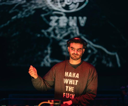 HAHA WHAT THE F* Sweatshirt – Glow-in-the-Dark Puff Vinyl