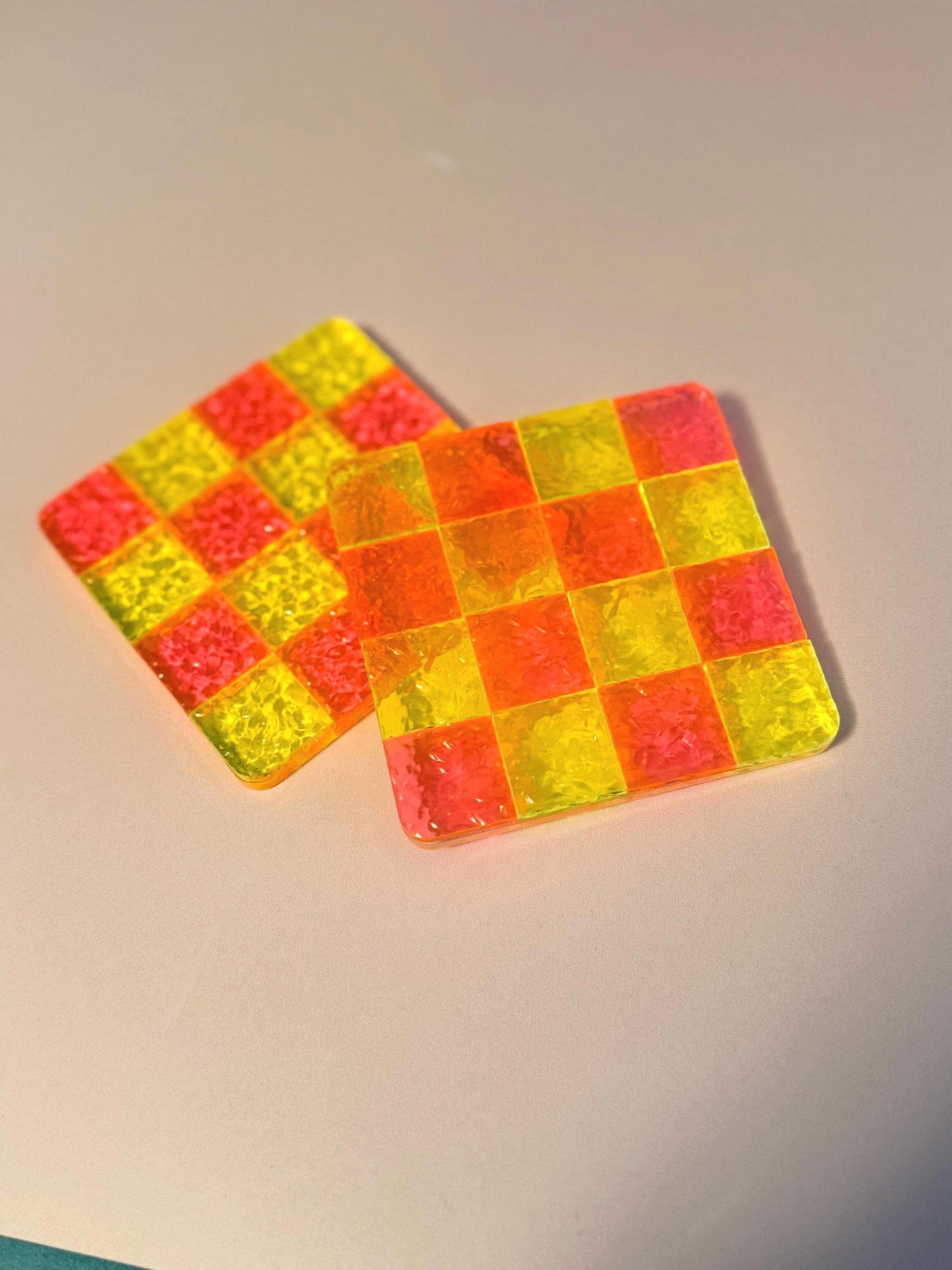Checkerboard Coaster Set
