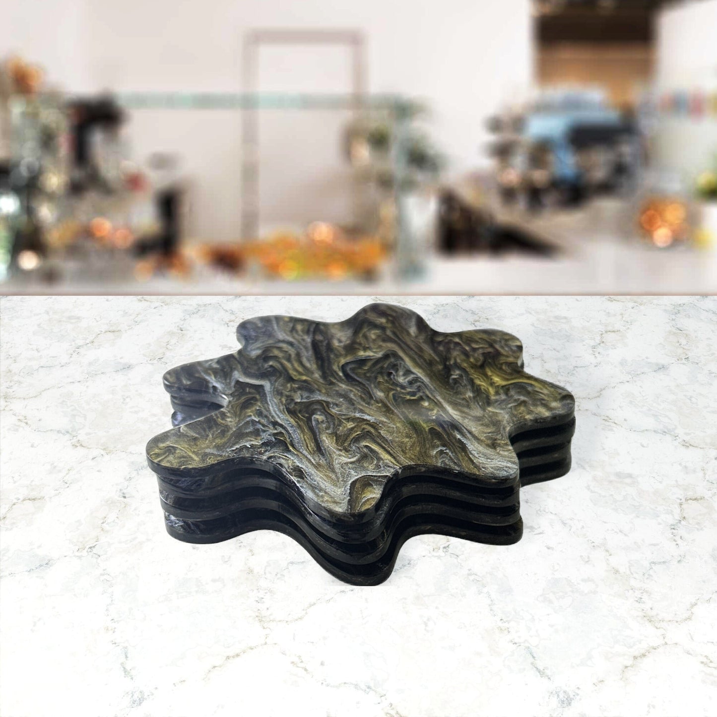 Splat Acrylic Drink Coasters (Set of 4)