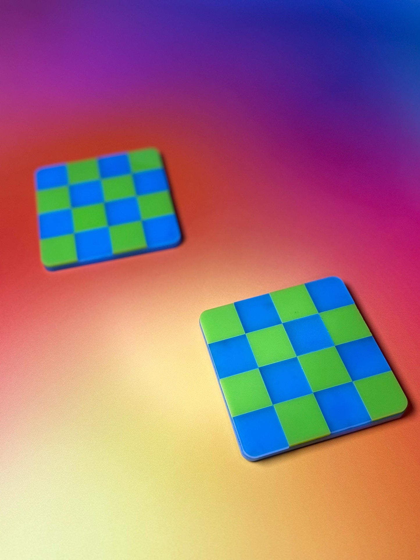 Checkerboard Coaster Set