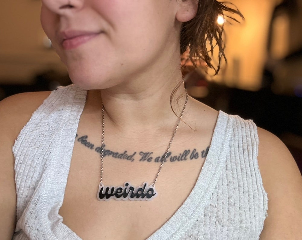 Customizable 'Weirdo' Necklace